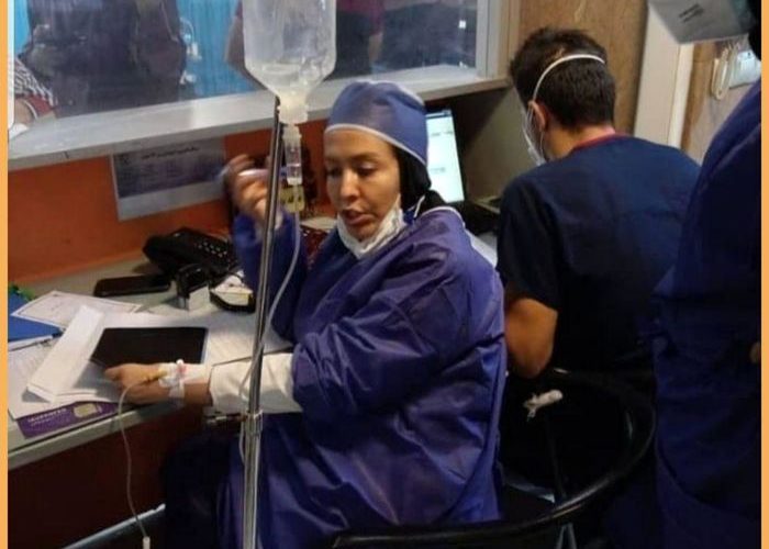 تصویر دردناک از پرستار ایرانی جهانی شد+عکس تصویر دردناک از پرستار ایرانی جهانی شد+عکس