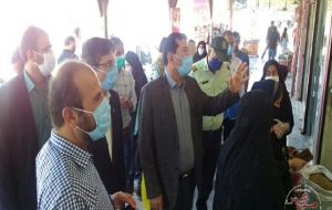 تعطیلی در انتضار صنوف متخلف دهدشت/ نظارت میدانی فرماندار بر رعایت پروتکل ها در بازار + تصویر