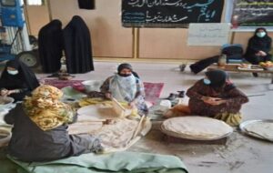 پخت ۲۰ هزار قرص نان محلی توسط گروه جهادی ولایت مصلی شهر یاسوج +تصاویر