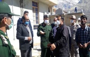 حضور فرمانده سپاه فتح کهگیلویه و بویراحمد در روستای زلزله‌زده کوخدان سی‌سخت+تصاویر