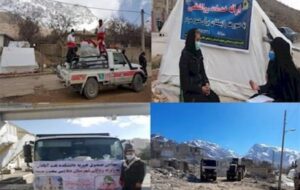 پلیس همچنان در کنار زلزله‌زدگان/ ماشین‌آلات قرارگاه خاتم‌الانبیاء در سی‌سخت/۱۰ هزار قلم کالا در مناطق زلزله زده توزیع شد