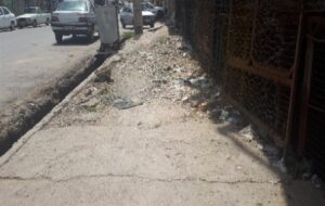 چهره مخدوش دهدشت با پیاده‌روهای خاکی+تصاویر