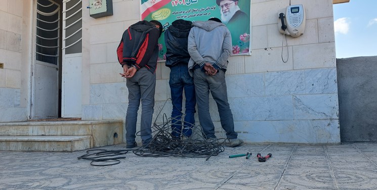 سارقان سیم و کابل دنا در دام پلیس/دلیل سرقت از زبان سارقین+تصویر و فیلم سارقان سیم و کابل دنا در دام پلیس/دلیل سرقت از زبان سارقین+تصویر و فیلم