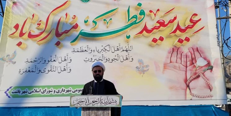 برگزاری نماز باشکوه عید فطر در باشت/همه آمده بودند+تصاویر و فیلم