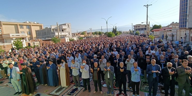 شکوه بندگی/ برگزاری نماز عید سعید فطر در دهدشت+عکس و فیلم