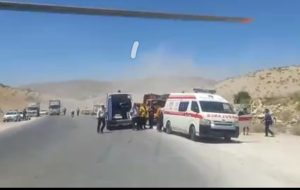 ۵ مصدوم در پی برخورد کامیون خاور و پژو در محور یاسوج_ شیراز ۵ مصدوم در پی برخورد کامیون خاور و پژو در محور یاسوج_ شیراز