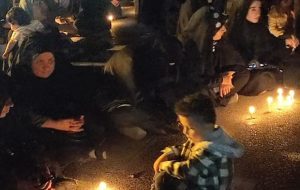 شام غریبان مردم و کودکان باشتی برای همنوعان غزه‌ای+تصویر