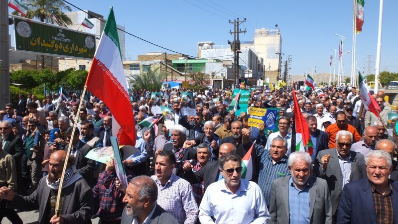 فریاد آزادی قدس در گچساران طنین انداز شد+ تصاویر