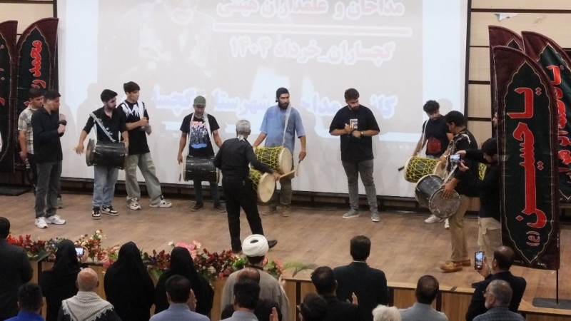 اجتماع مداحان گچسارانی علیه تهدیدات گستاخانه ترامپ+ تصاویر