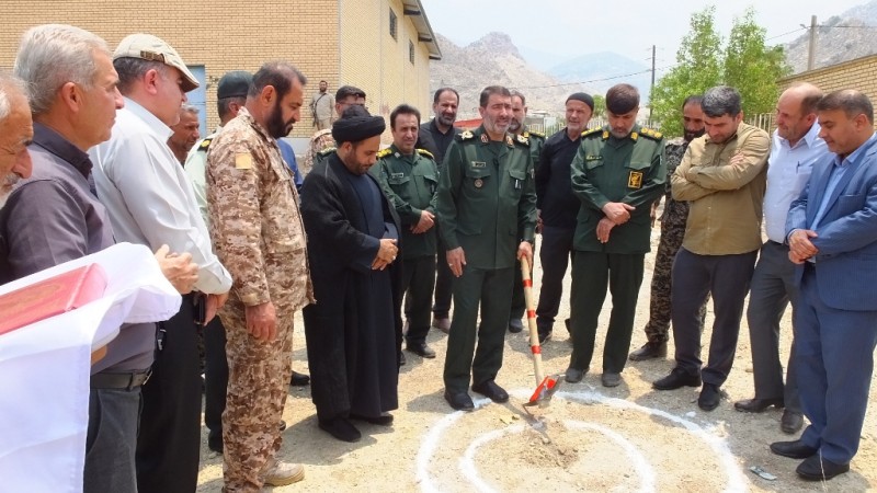 کلنگ‌زنی احداث ۲ حوزه مقاومت بسیج در گچساران+ تصاویر