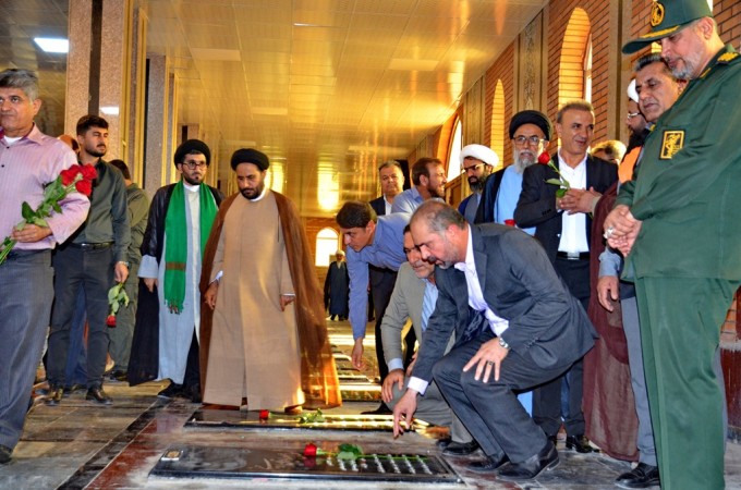 ادای احترام مسئولان گچساران به مقام شامخ شهدا