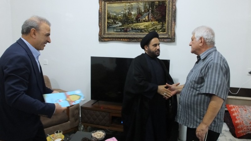 دیدار امام‌جمعه گچساران با جانباز ۷۰ درصد دفاع مقدس+ تصاویر