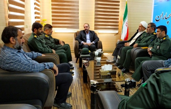دیدار فرمانده سپاه گچساران با فرماندار / تأکید بر تعامل، اشتغال‌زایی و رفع محرومیت