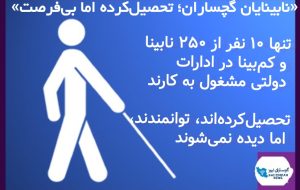 «وقتی دیده نمی‌شوی، حتی در هفته نابینایان»