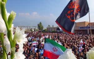 تصاویری متفاوت از تشییع «شهدای امنیت» در گچساران