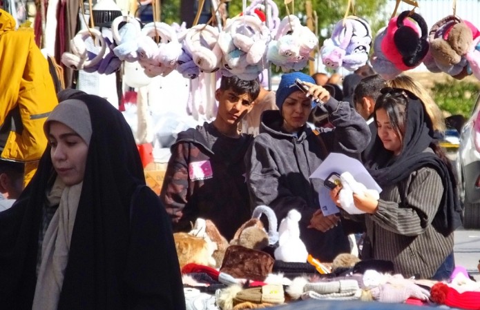 حال‌وهوای «بازار گچساران» در یک روز زمستانی