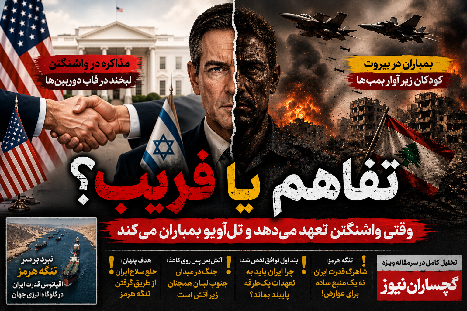 آتش‌بس دروغ بود؛ بازی واشنگتن و برای خلع سلاح ایران