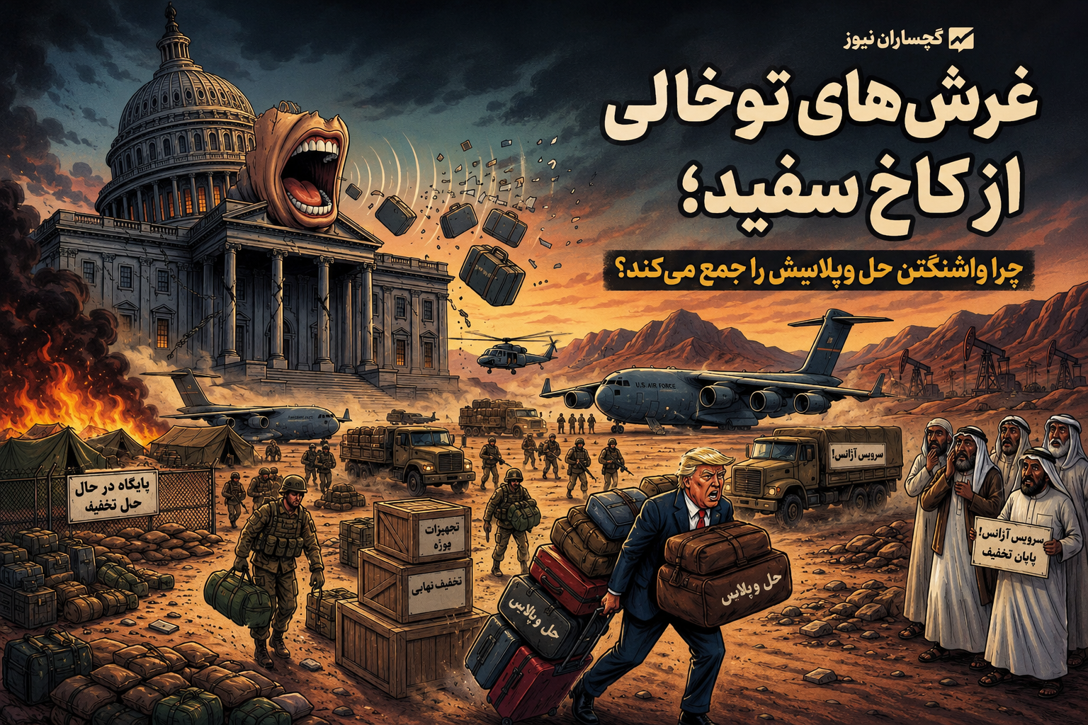 غرش‌های توخالی از کاخ سفید؛ چرا واشنگتن جل و پلاسش را جمع می‌کند؟